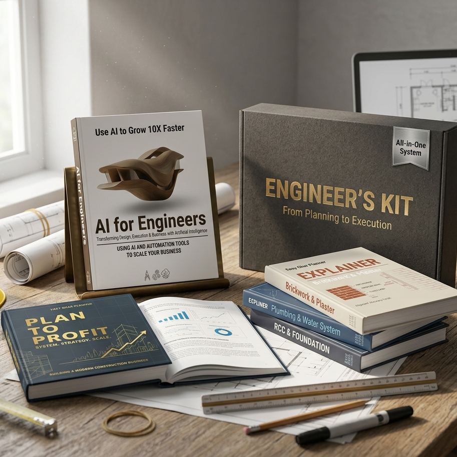 EasyGharPlanner Plans to Profit + AI Book + 3 Explainer Books Printed Combo