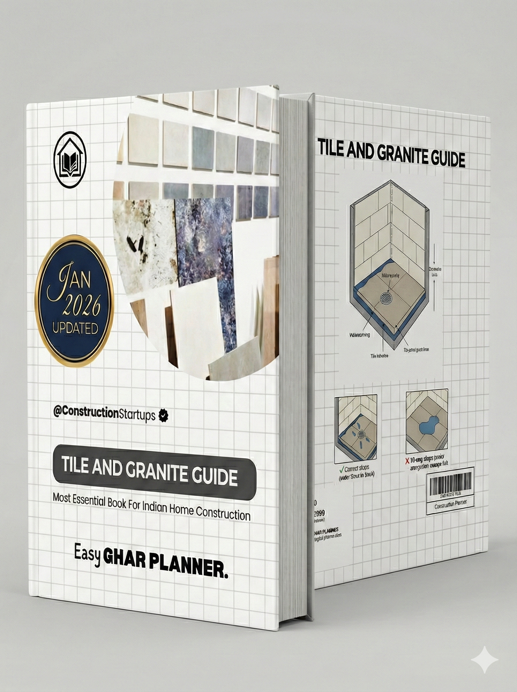 Tile & Granite Guide [ 1 Printed+ ebook ] EasyGhar Planner™ Dec 2025 Edition