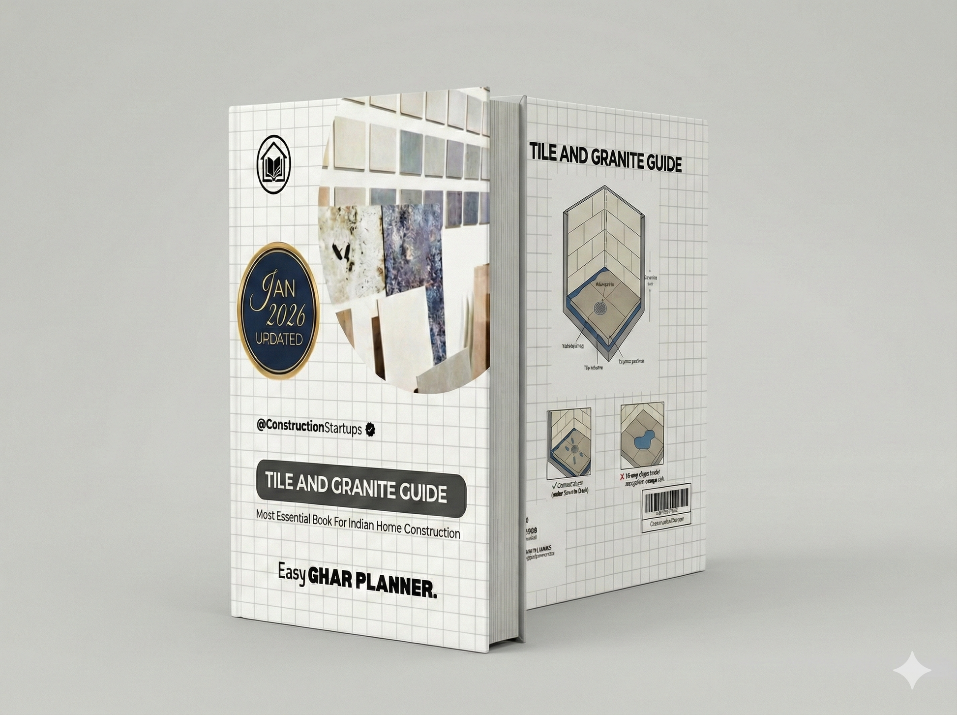 Tile & Granite Guide [ 1 Printed+ ebook ] EasyGhar Planner™ Dec 2025 Edition